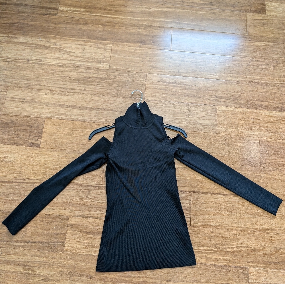 White house black market cold shoulder sweater